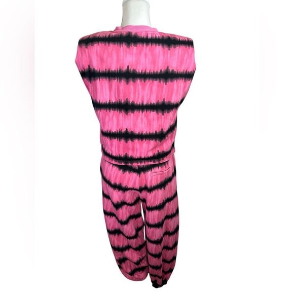 Alice + Olivia Pink and Black Tie-Dye Top And Pant Set Top Size M Pant Size S - Picture 5 of 16
